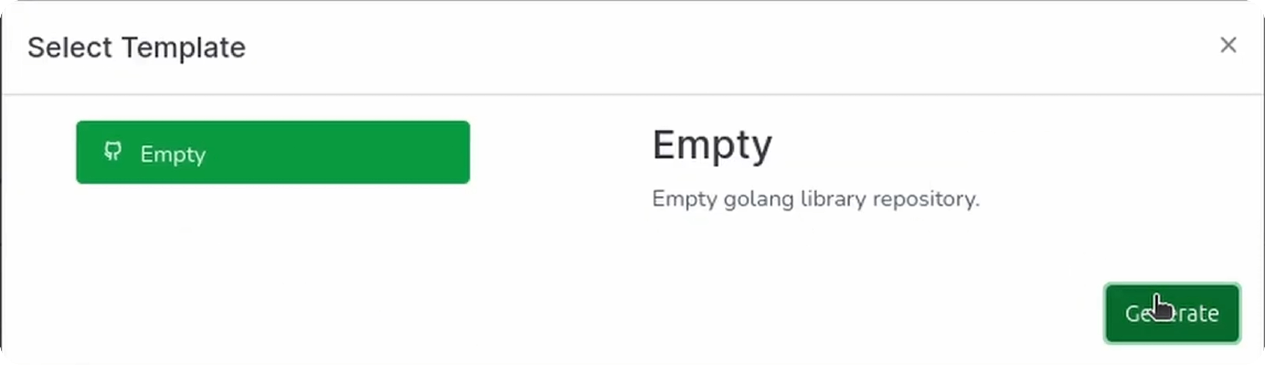 Library empty template