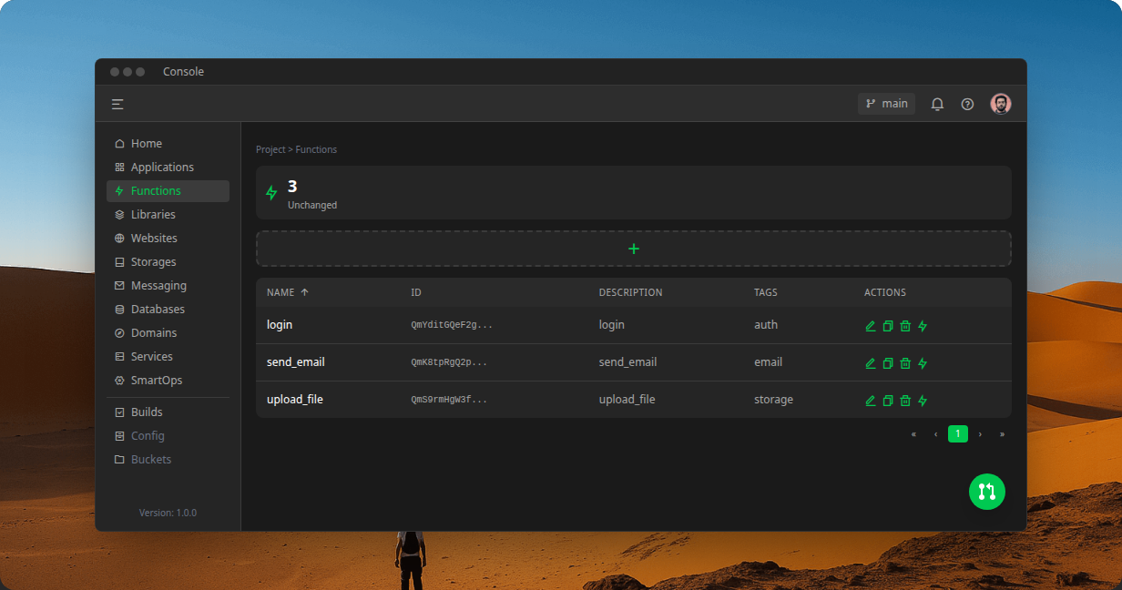 Build desktop interface